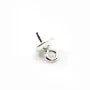 Argent  925 Bélière coupelle 6mm pour perles semi-percés x 5PC