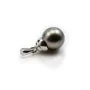 Argent  925 Rhodié Bélière coupelle 7.2mm pour perles semi-percés x 1PC
