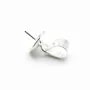 Argent  925  Bélière coupelle 8mm pour perles semi-percés x 1PC