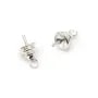 Bélière pour perles semi-percées en argent 925 8.5mm x 2pcs