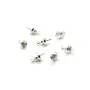Bélière pour perles semi-percées en argent 925 9.5mm x 2pcs