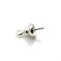 Bélière pour perles semi-percées en argent 925 9.5mm x 2pcs
