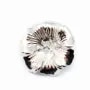Argent  925 Rhodié pendant  fleur 25mm pour perles semi-percés x 1PC