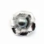Argent  925 Rhodié pendant  fleur 25mm pour perles semi-percés x 1PC