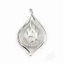 Silver  925 Rhodium pendantif  25mm x 1pc  