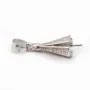 Pendant & umbrella with strass, silver 925 rhodium,for half- drille x 1pc