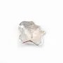 Bélière & coquillage, argent 925 rhodié,pour perles semi-percées x 1pc