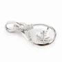 Pendentif  Goutte pour perles semi-percées Argent 925 Rhodié 1pc