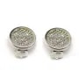 Clips tamis 14mm argent 925 x  2pcs