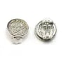 Clips tamis 14mm argent 925 x  2pcs