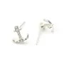 Clou d'oreille feuille 8x13mm x 2pcs