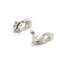 Clip d'oreille en argent 925, pour perle à coller, 7 * 14mm x 2 st