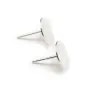 Clous d'oreilles en argent 925, à coller, pour cabochon rond mesurant 10mm x 2pcs