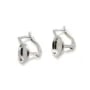 Dormeuse support à coller en argent 925 8mm x 2pcs