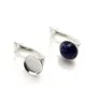 Clip for ear, in 925 silver, for pearls or stones, 8-14mm x 2pcs