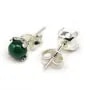 stud earrings holder cabochon 925 6.5mm x 2pcs