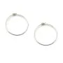 Créoles en argent 925 21mm x 4pcs