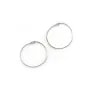Créole ronde à décorer, en argent 925, de taille 26mm x 2pcs