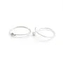 Créole ronde à décorer, en argent 925, de taille 26mm x 2pcs