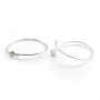 Créole ronde à décorer, en argent 925, de taille 32mm x 2pcs