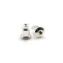 Poussoirs pour clous d'oreilles, Argent 925, 5x6.5mm x 2 st