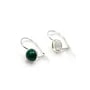 Crochet d'oreilles en argent 925, porte cabochon 6mm x 2pcs