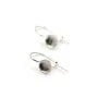 Crochet d'oreilles en argent 925, porte cabochon 6mm x 2pcs