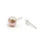 Clous d'oreilles rond plat en argent 925 4mm x 4pcs
