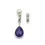 Clip pour oreille, en argent 925, pour perles ou pierres, 8-14mm x 2pcs