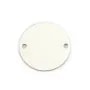 Breloque médaille à graver en argent 925 16mm x 1pc