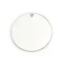 Argent 925 Breloque médaille à graver 1 côté 18mm x 1pc