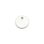 925 sterling silver round charm to engrave 8mm x 4pcs