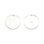 Argent 925 Breloque médaille à graver 15 mm x 1pc