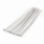 Clou à tête plate en argent 925 rhodié 1.5x0.5x40mm x10pcs