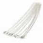 925 Sterling Silver head pin 70x1.5x0.6mm x4pcs