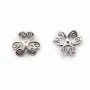 Sterling Silver 925 Saucer clover 9mm x 4pcs