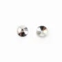 Coupelle lisse Argent 925 Rhodié 3mm  x 20 pcs