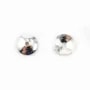 Coupelle lisse Argent 925 Rhodié 4mm x 20 pcs