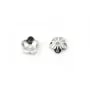 Clover earstuds with zirconium oxide, 925 Sterling Silver  7.5x16.5mm x 2pcs