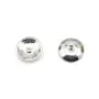 Coupelle lisse, en argent 925, de taille 8mm x 8pcs