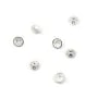 Coupelle lisse en argent 925  6mm x 10pcs