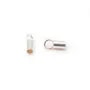 Embouts  pour cordon 2 mm argent 925 x 2pcs