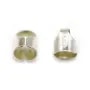 Embout en argent 925, pour cordon et cuir, 5mm x 4pcs