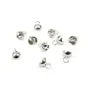 Rhodium 925 sterling silver clover charm 13mm x 1pc