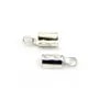 Embout pince pour lacet plat, 3mm argent 925 x 2pcs
