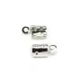 Embout pince en argent 925, pour cordon et lacet, 3mm x 4pcs
