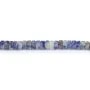 Jaspe de tache bleue, en forme de rondelle Heishi 2x4mm x 40cm