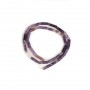 Lépidolite, en forme de tube 4x13mm x 40cm