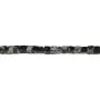 Obsidienne flocon de neige, en forme de cube 4mm x 40cm