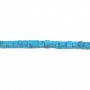 Turquoise reconsitituée, en forme de cube 4mm x 40cm